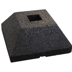 Pasacables de suelo Negro/Amarillo 910 x 52mm Termoplástico